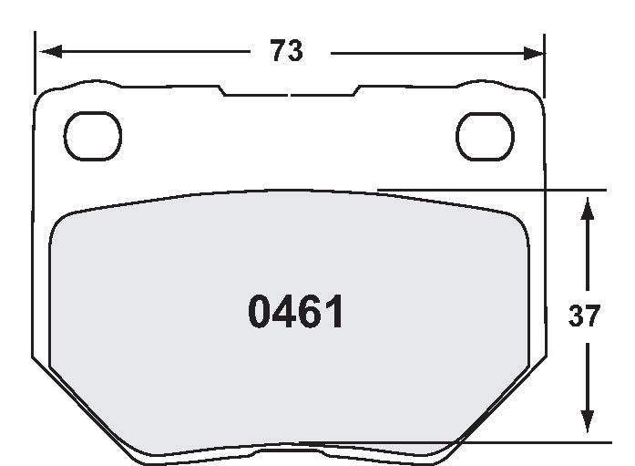 PFC 0461.11.16.44 Rear Brake Pads for SUBARU Impreza WRX 1999-2001 Gp.N / NISSAN 300ZX (Z32) (11 Compound, 16 mm) Photo-0