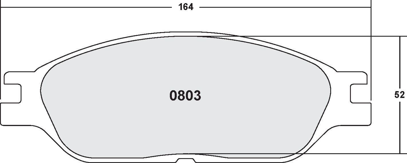PFC 0803.22 Rear Front Brake Pads for CHEVROLET Silverado 1500 2002-2007 Photo-0