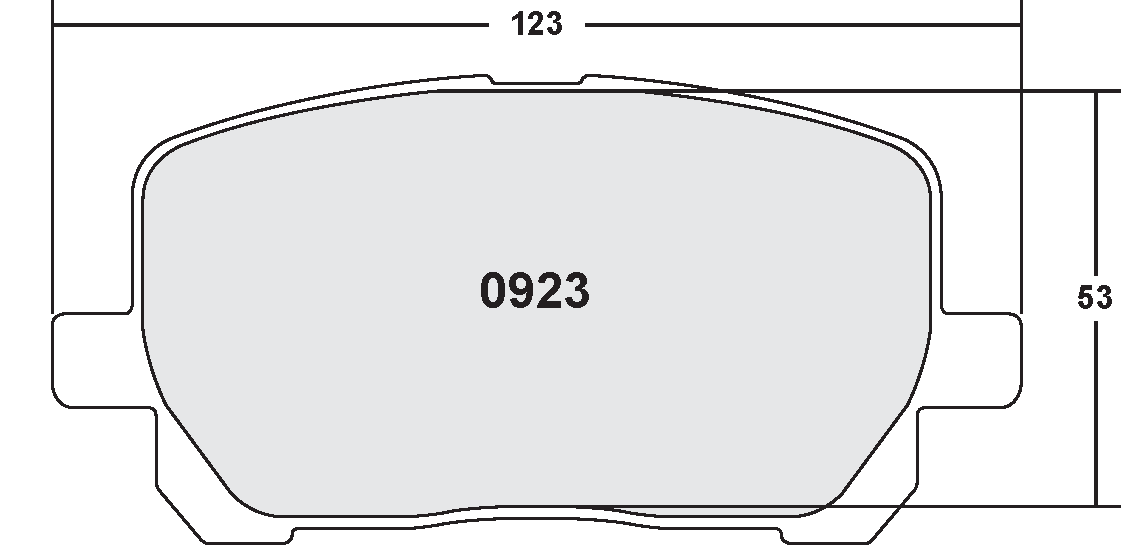 PFC 0923.22 Front Brake Pads for TOYOTA Matrix 2003-2008 Photo-0