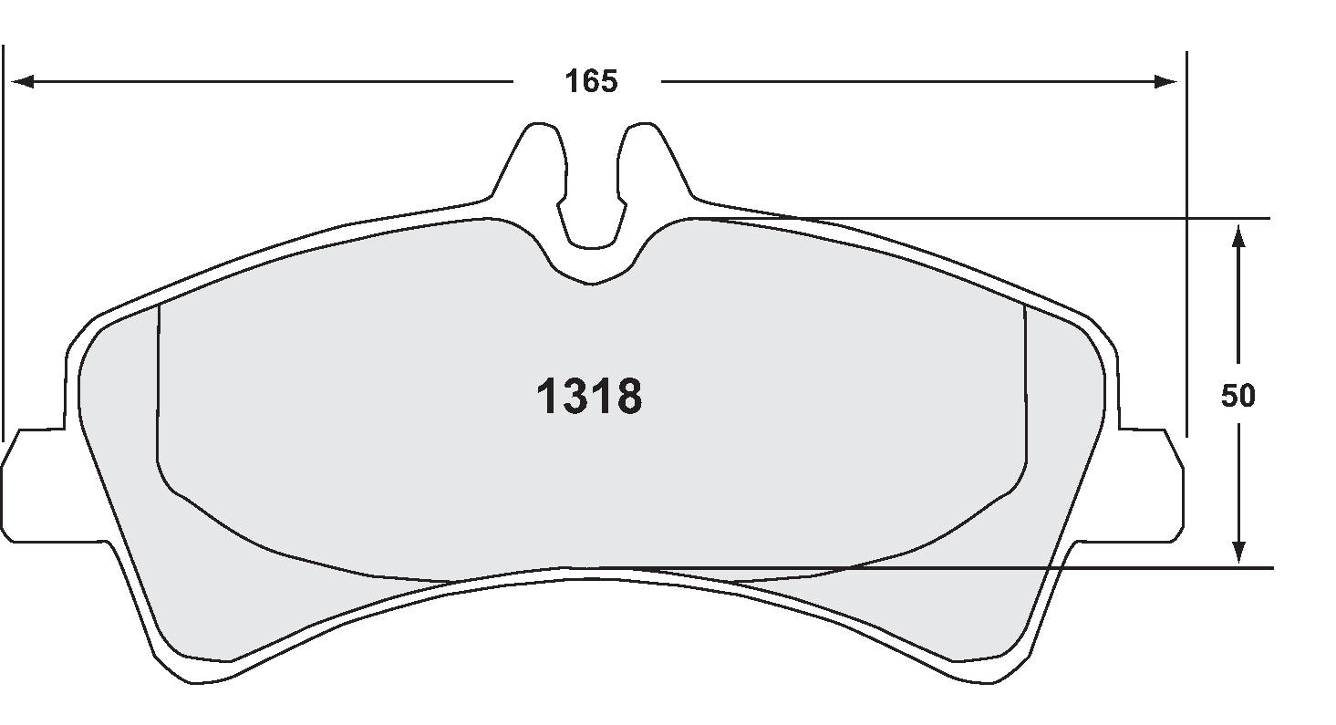 PFC 1318.10 Brake Pads for MERCEDES-Benz Sprinter 5t (Z-Rated Compound) Photo-0