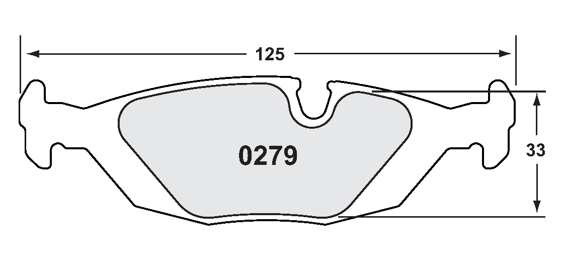 PFC 0279.11.16.44 Rear Brake Pads RACE for BMW E30 / E28 / E24 / E23 (11 Compound, 16 mm) Photo-0