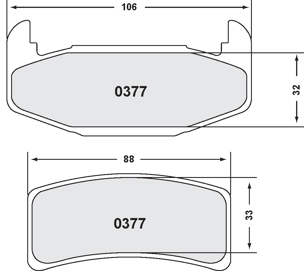 PFC 0377.22 Brake Pads (Z-Rated Compound) Photo-0
