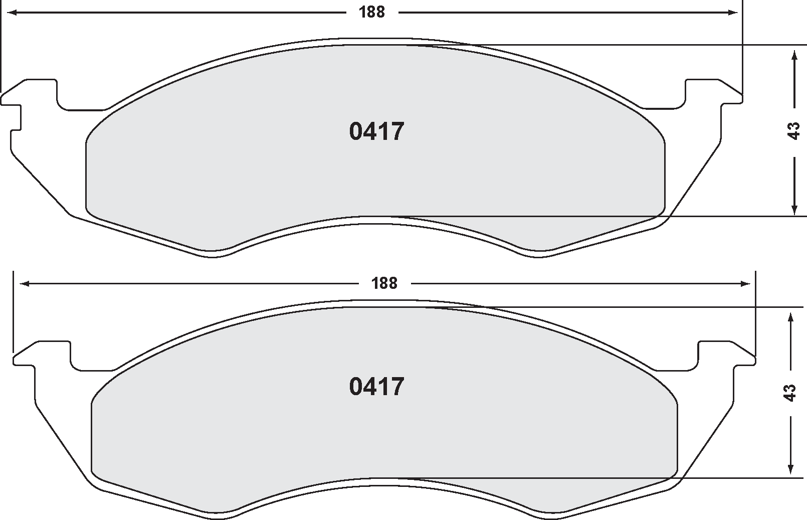 PFC 0417.22 Brake Pads (Z-Rated Compound) Photo-0