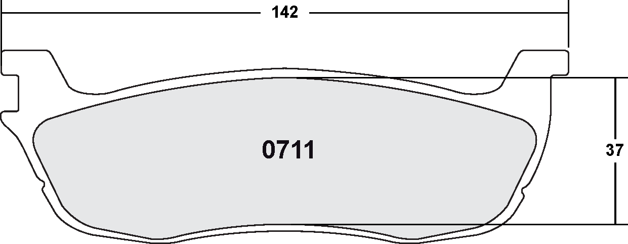 PFC 0711.22 Rear Brake Pads Z-RATED for FORD F150 1997-2003 Photo-0
