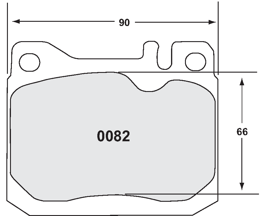 PFC 0082.22 Brake Pads Z-RATED CARBON METALLIC for MACK FAW536D Photo-0