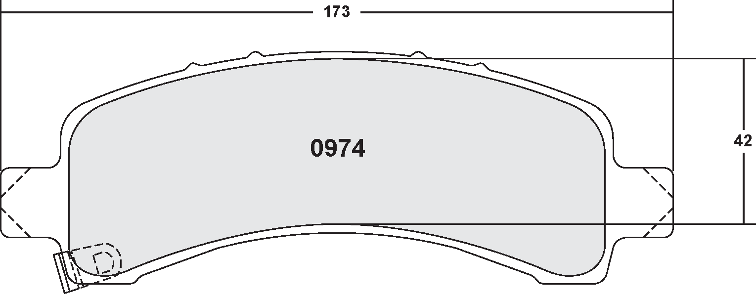 PFC 0974.12 Rear Brake Pads Z-RATED for CHEVROLET Suburban 1500 2003-2006 / CADILLAC Escalade 2003-2006 Photo-0
