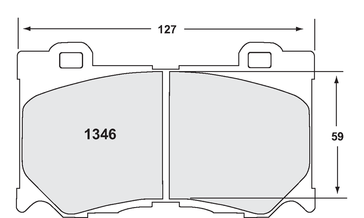 PFC 1346.22 Front Brake Pads for NISSAN 370Z (Z-Rated Compound) Photo-0