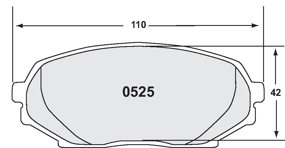 PFC 0525.08.14.44 Brake Pads (08 Compound, 14 mm) Photo-0