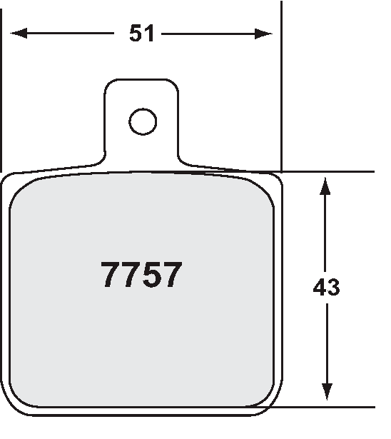 PFC 7757.11.12.44 Brake Pads (11 Compound, 12 mm) Photo-0