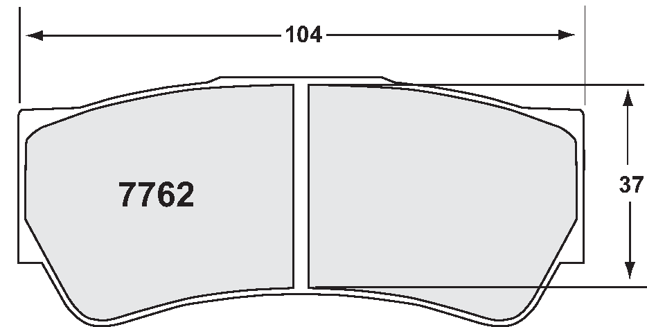 PFC 7762.01.16.44 Brake Pads for Brembo Formula 3 Dallara F312 (01 Compound, 16 mm) Photo-0