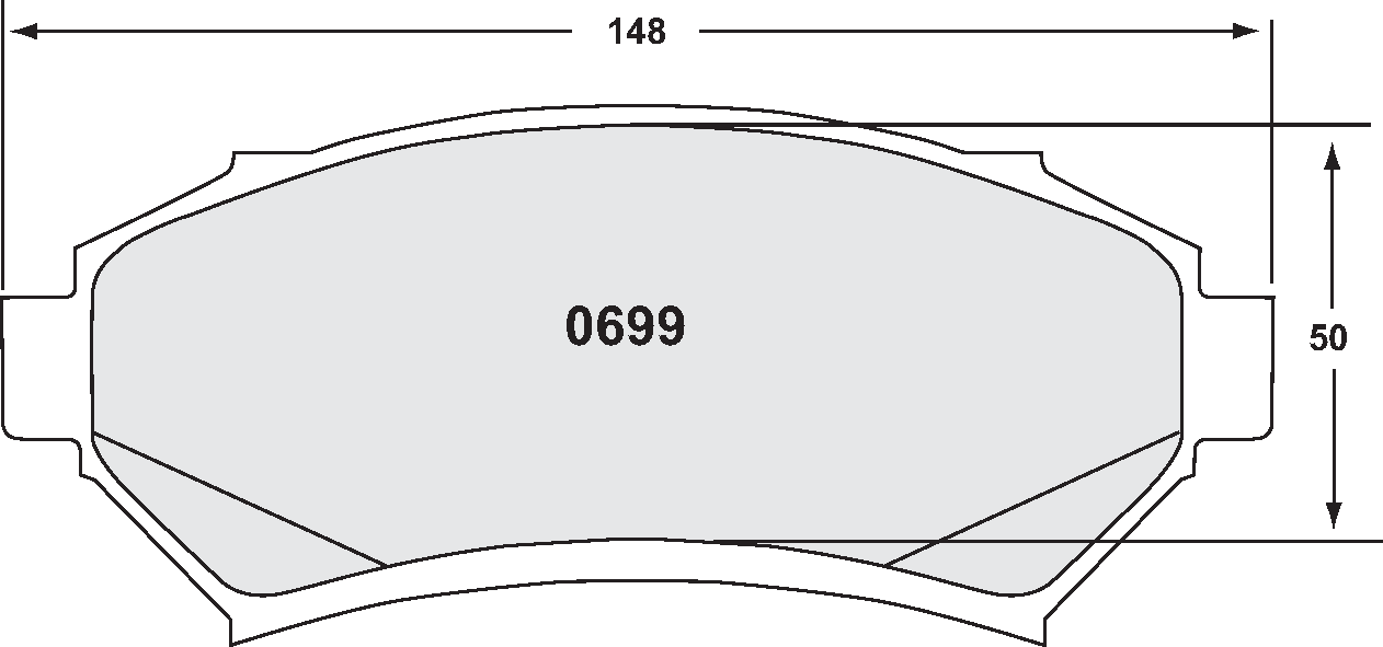 PFC 0699.22 Front Brake Pads Z-RATED for BUICK Century / LeSabre / Regal / CADILLAC Eldorado Photo-0