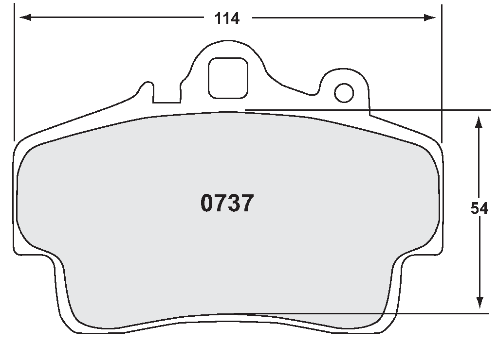PFC 0737.08.16.44 Front brake pads RACE 08 CMPD 16mm PORSCHE 987 2005-12 Boxster/Cayman Photo-0