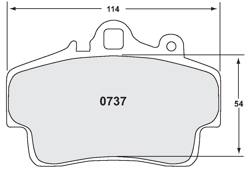 PFC 0737.08.16.44 Front brake pads RACE 08 CMPD 16mm PORSCHE 987 2005-12 Boxster/Cayman Photo-0 
