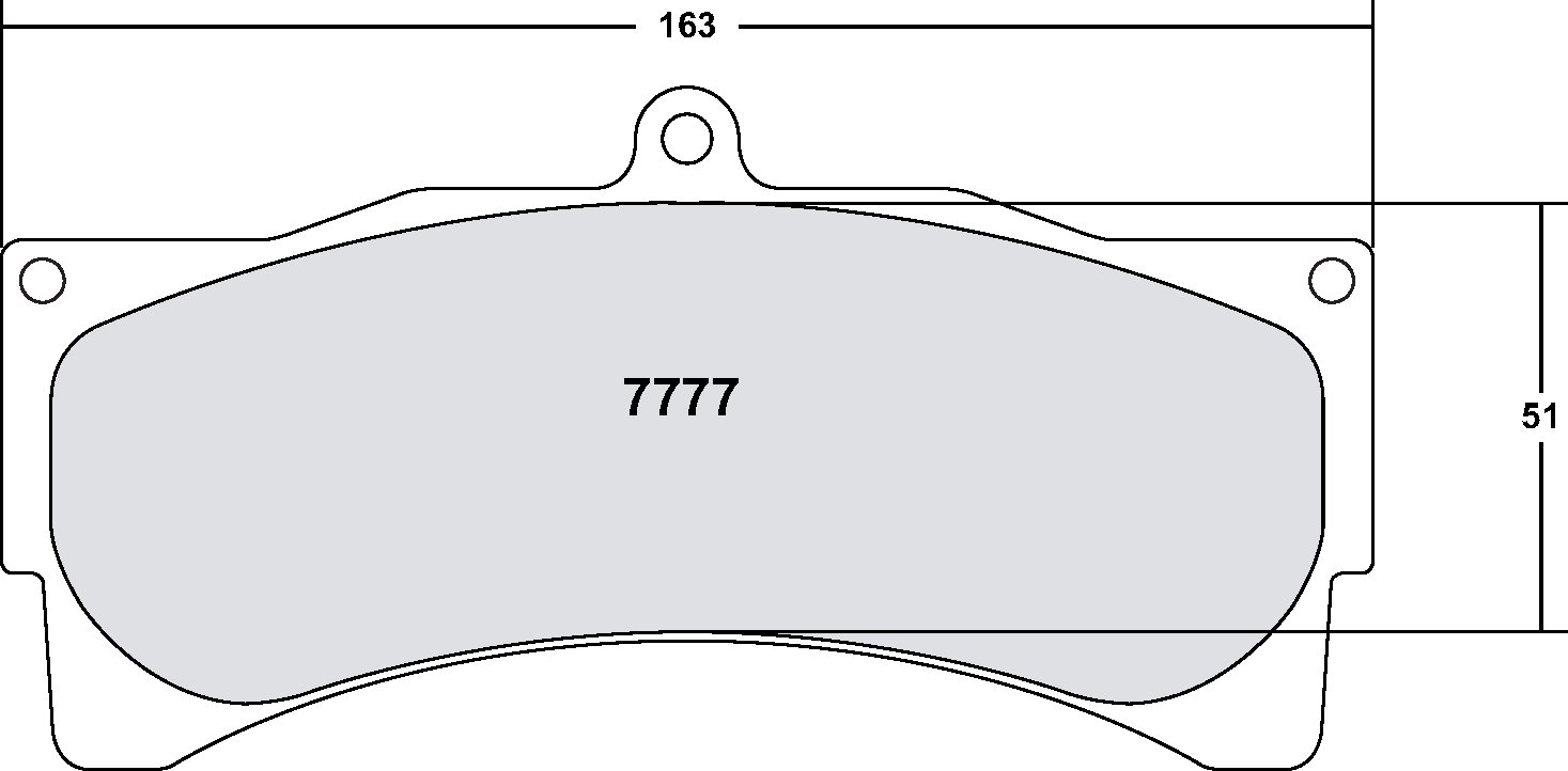 PFC 7777.06.30.44 Front Brake Pads for PORSCHE 996 GT3/RS / FERRARI 550 (06 Compound, 30 mm) Photo-0
