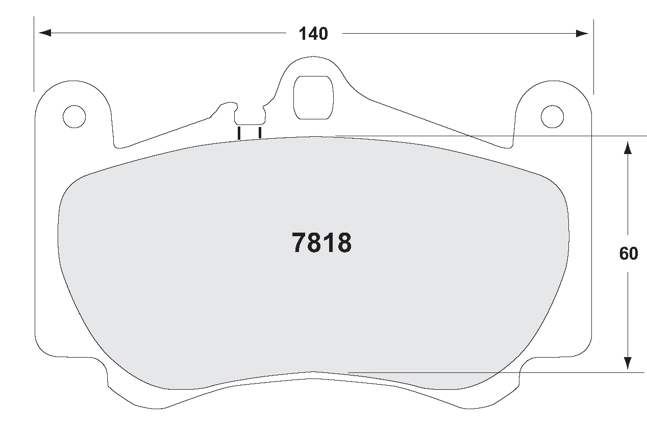 PFC 7818.11.17.44 Brake pads RACE 11 CMPD 17MM front PORSCHE 996 C4S/Turbo/GT3 Mk1 Photo-0
