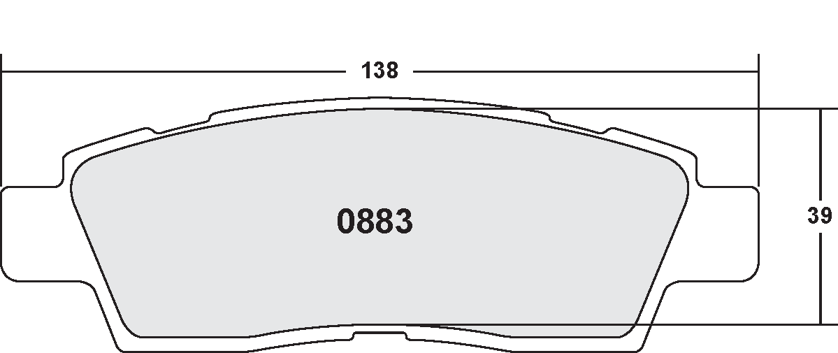 PFC 0883.22 Front Brake Pad Set CHEVROLET SSR 03-05 Photo-0