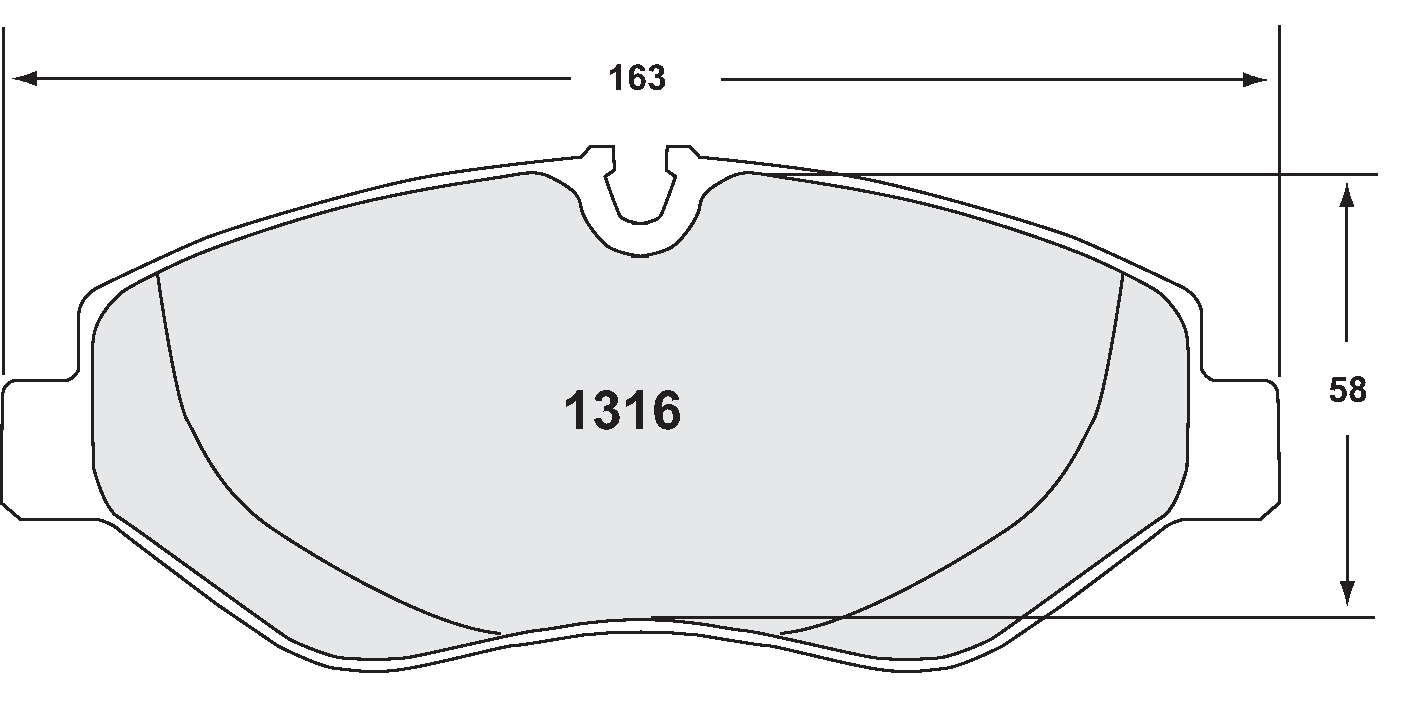 PFC 1316.10 Brake Pads for MERCEDES-Benz Sprinter 3t (Z-Rated Compound) Photo-0
