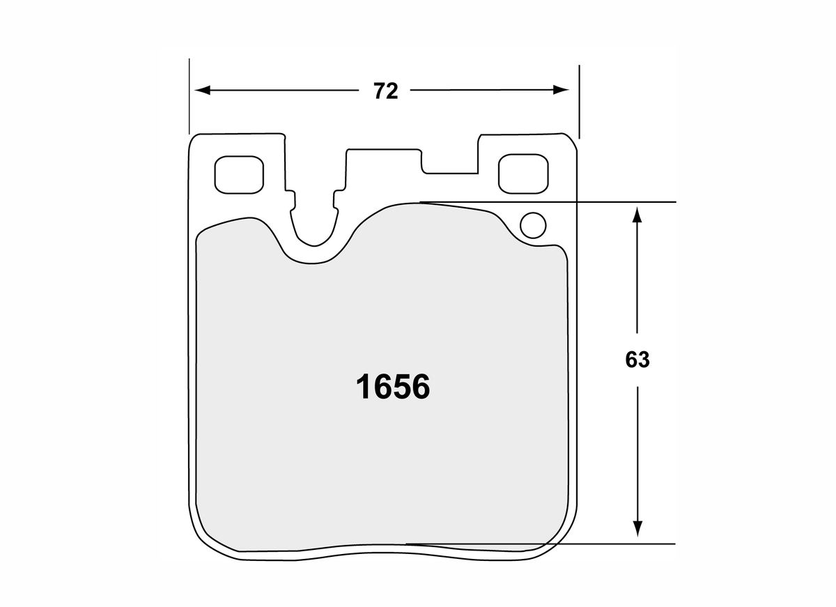 PFC 1656.11.16.44 Rear Brake Pads for BMW M3 (F80) / M4 (F82 / F83) / M2 (F87) Brembo Caliper (11 Compound, 16 mm) Photo-0