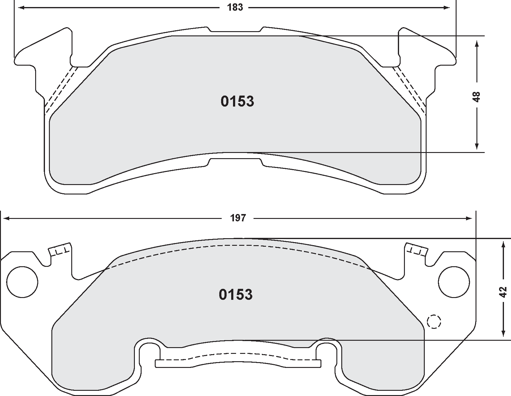 PFC 0153.22 Brake Pads for CHEVY C20 (Z-Rated Compound) Photo-0