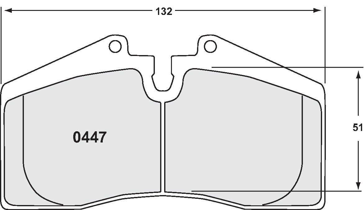 PFC 0447.08.17.44 Brake Pads for STOPTECH 4-pot ST40 (08 Compound, 17 mm) Photo-0