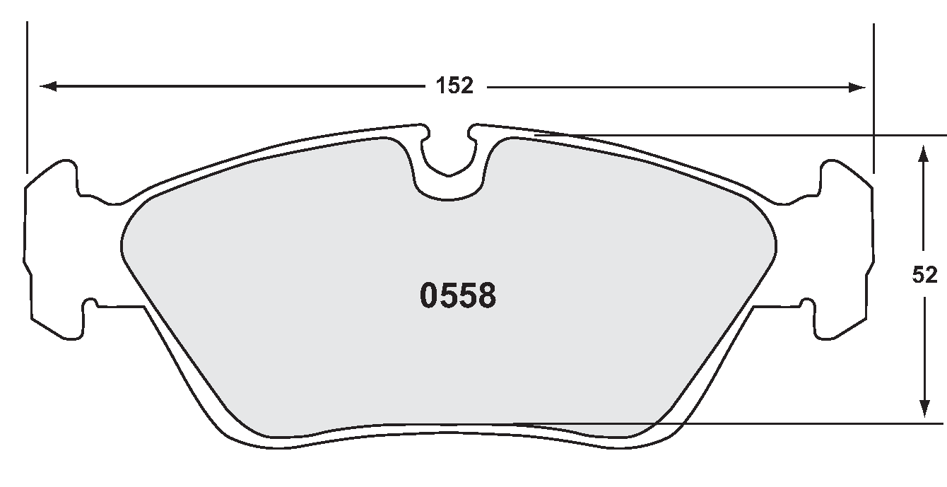 PFC 0558.08.18.44 Front Brake Pads RACE for BMW 1 Series (E87) / Z4 (E85 / E86) (08 Compound, 18mm) Photo-0