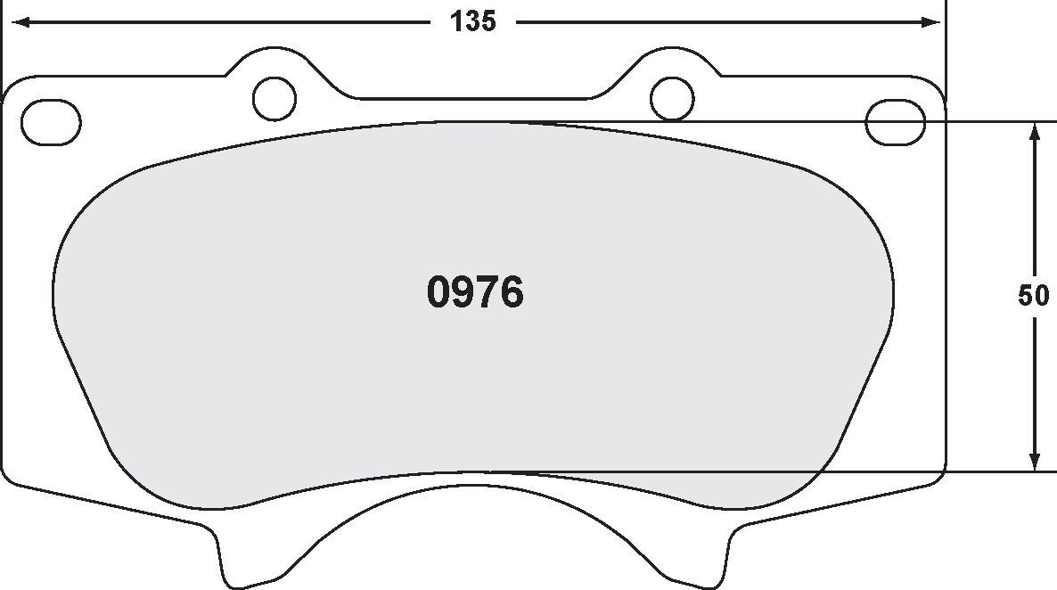 PFC 0976.22 Front Brake Pads for LEXUS GX470 2003-2008 (Z-Rated Compound) Photo-0