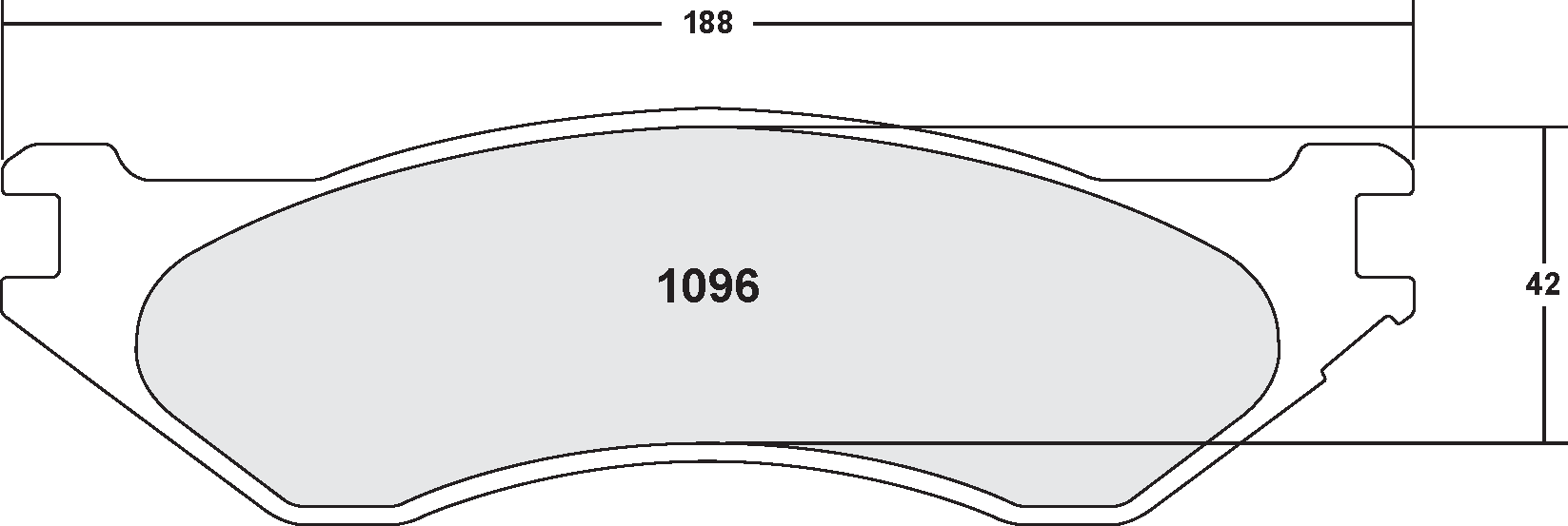PFC 1096.22 Rear Brake Pads Z-RATED for RAM 2500 2001-2002 Photo-0