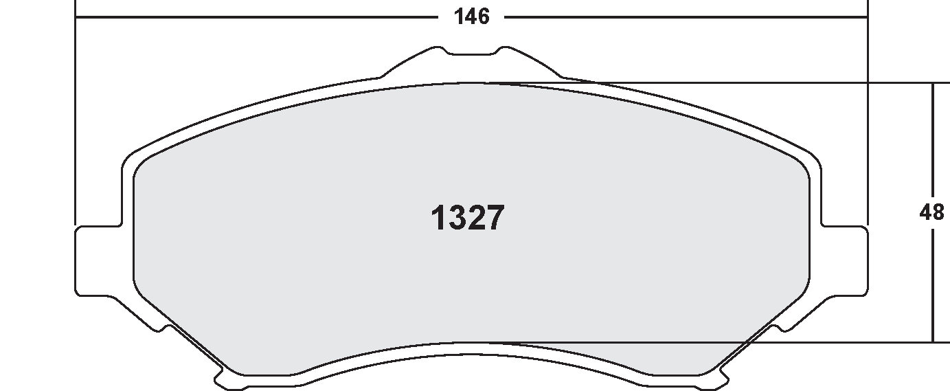 PFC 1327.22 Front Brake Pads Z-RATED for DODGE Ram 2012-2013 / JEEP Wrangler 2007-2013 Photo-0