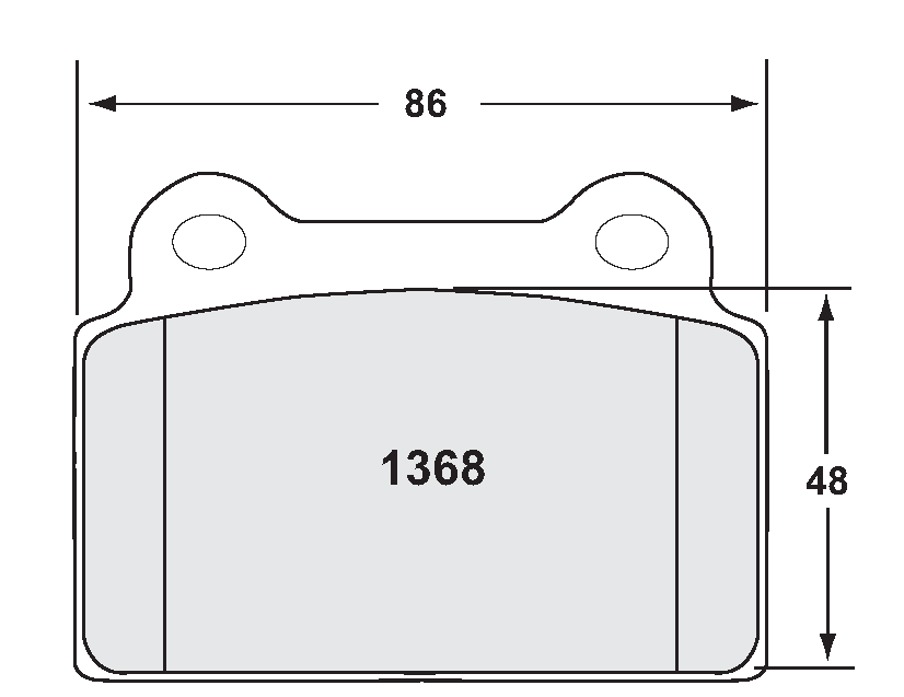 PFC 1368.10 Brake pads Z-RATED rear MITSUBISHI Evo X 2008- Photo-0