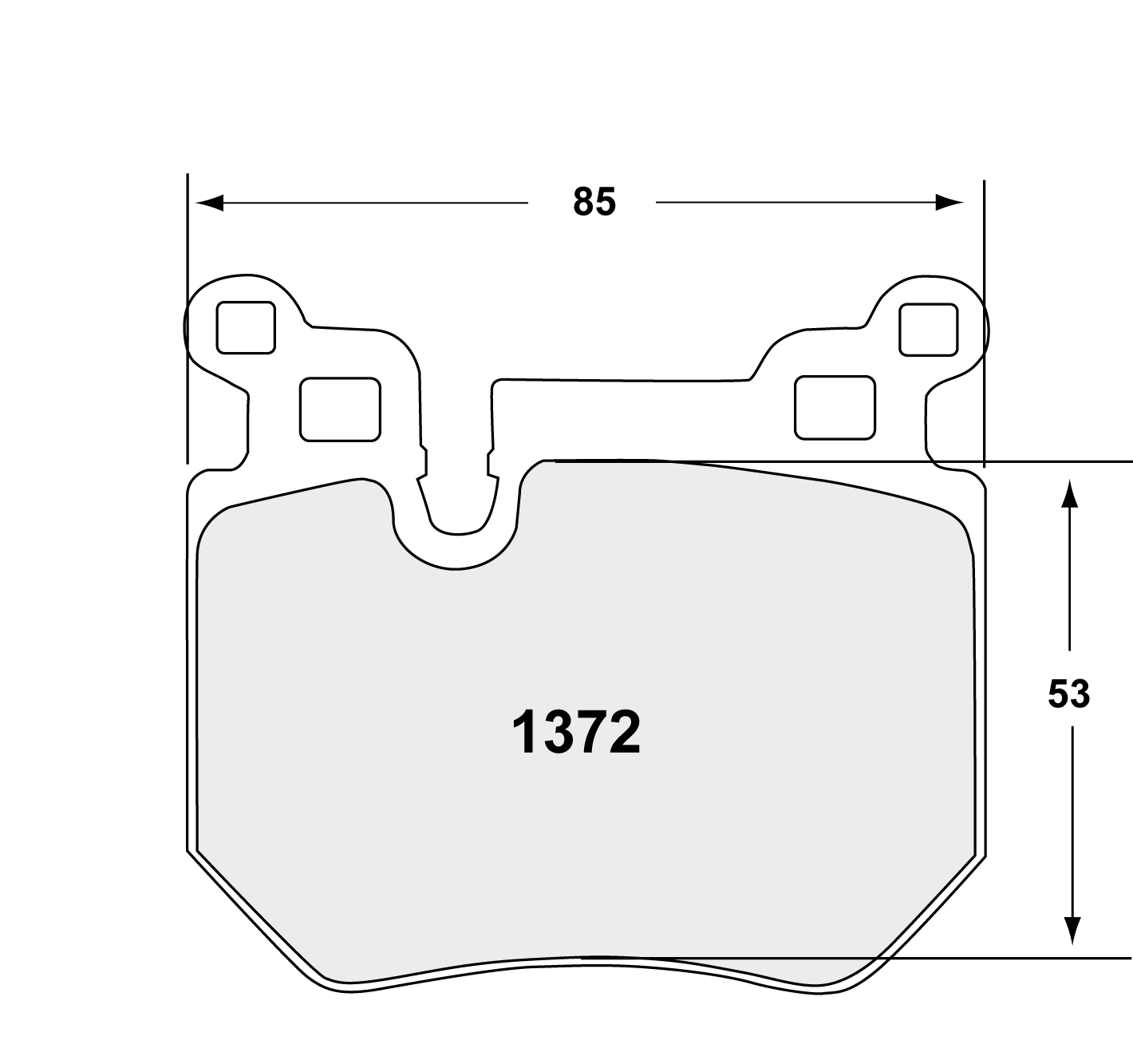 PFC 1372.10 Brake pads Z-RATED CARBON METALLIC rear BMW 135i 2007-13 E82 Photo-0