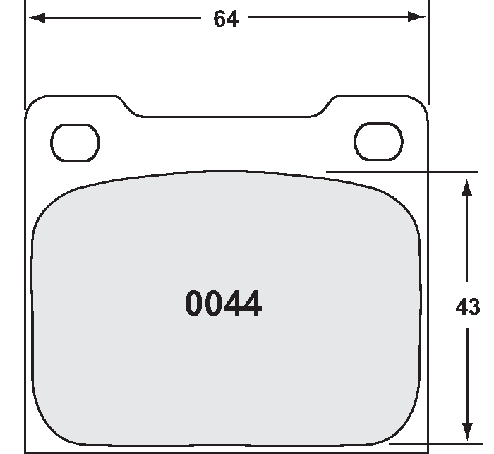 PFC 0044.11.15.44 Brake Pads for Alcon R type D42 / D48 (11 Compound, 15mm) Photo-0