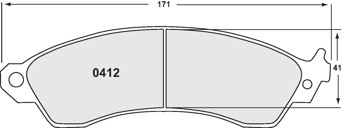 PFC 0412.90.16.04 Brake Pads for FORD Mustang 1995-2004 (90 Compound, 16mm) Photo-0