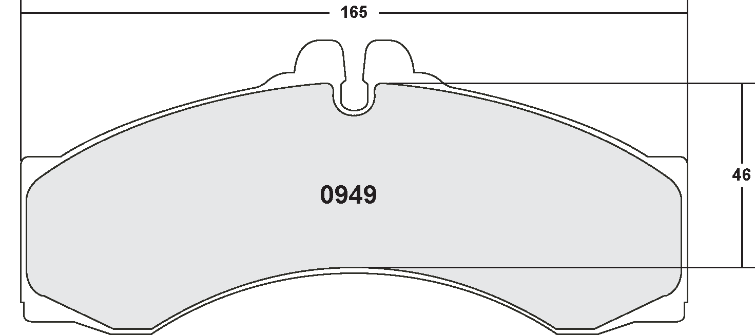PFC 0949.10 Brake Pads for MERCEDES-Benz Sprinter 400 Series (Z-Rated Compound) Photo-0