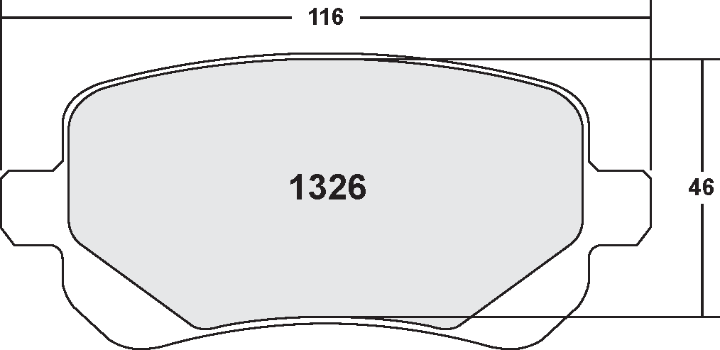 PFC 1326.22 Rear Brake Pads Z-RATED for VW Routan 2009- Photo-0
