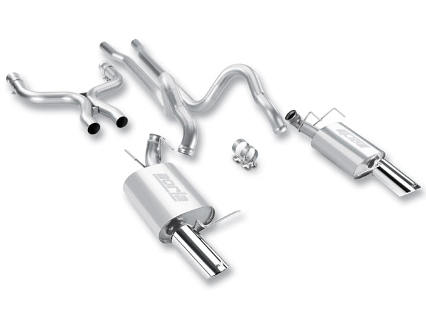 BORLA 140372 Cat Back Exhaust System MUST GT 2011 5.0L AT / MT RWD Photo-0