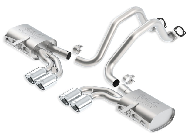 BORLA 140428 Cat Back Exhaust System CORV C5 / ZO6 97-04 "ATAK" Photo-0