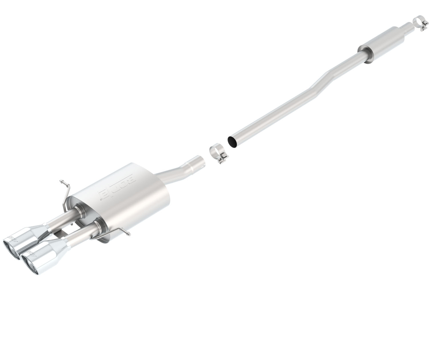 BORLA 140517 Cat Back Exhaust System Conv S 07- / Roadster S 12- 1.6L TURBO "S TYPE" Photo-0