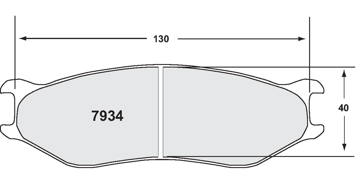 PFC 7934.13.19.44 Brake Pads for ZR34 / ZR41 / ZR94 Caliper (13 Compound, 19 mm) Photo-0