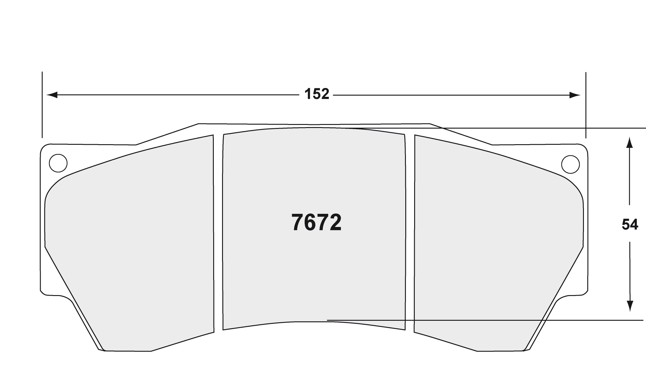 PFC 7672.11.16.44 Brake Pads for Alcon 6-Piston Advantage (11 Compound, 16 mm) Photo-0