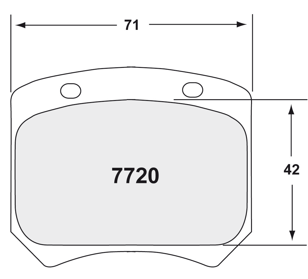 PFC 7720.13.15.44 Rear brake pads RACE 13 CMPD 15mm MINI 2-piston caliper /Morgan/TVR Photo-0