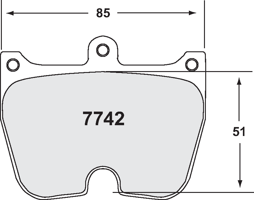 PFC 7742.01.20.44 Brake Pads for Brembo 8-Piston Caliper (01 Compound, 20 mm) Photo-0