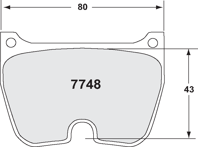 PFC 7748.95.20.08 Brake Pads for Brembo 8-Piston Caliper (95 Compound, 20 mm) Photo-0