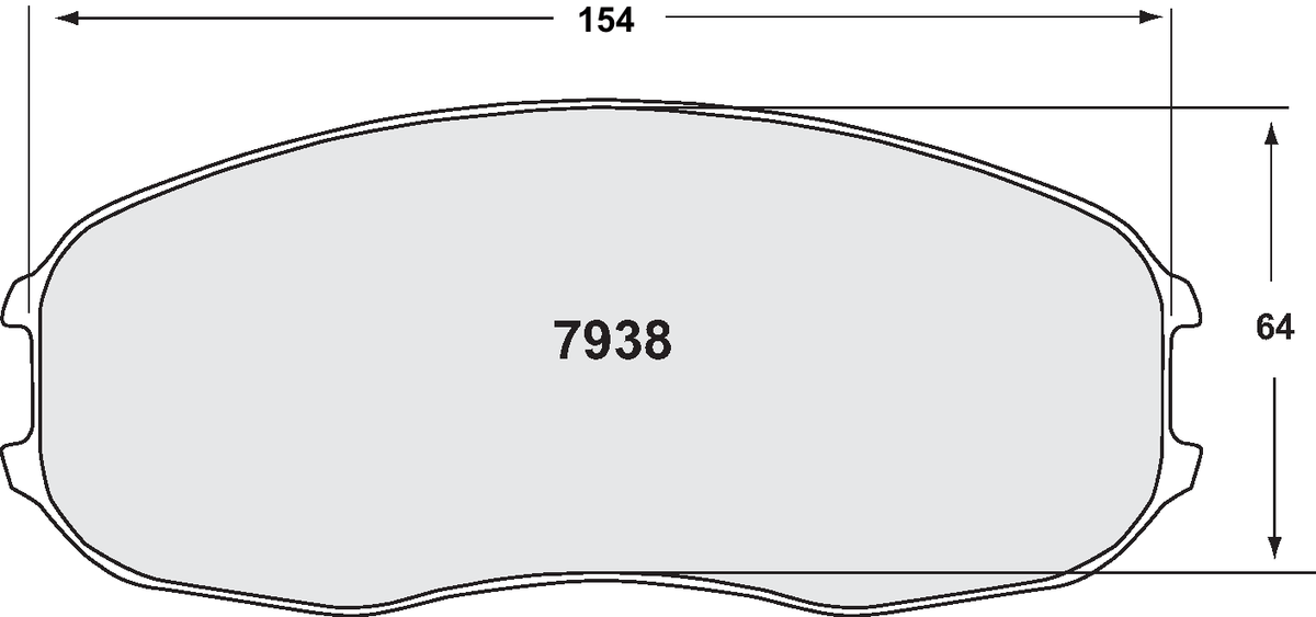 PFC 7938.07.30.34 Brake Pads for ZR38 Caliper (07 Compound, 30 mm) Photo-0