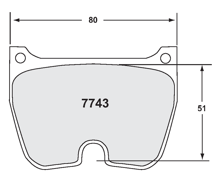 PFC 7743.01.22.44 Brake Pads for FORD Focus WRC Tarmac (01 Compound, 22 mm) Photo-0