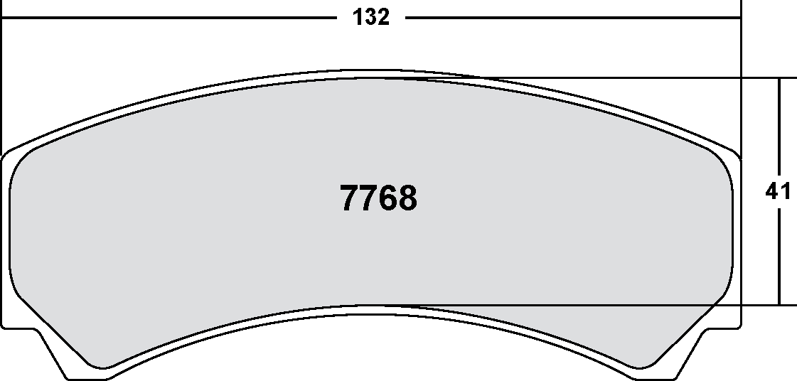 PFC 7768.05.21.44 Brake Pads for AP Racing CP9449 Caliper (05 Compound, 21 mm) Photo-0