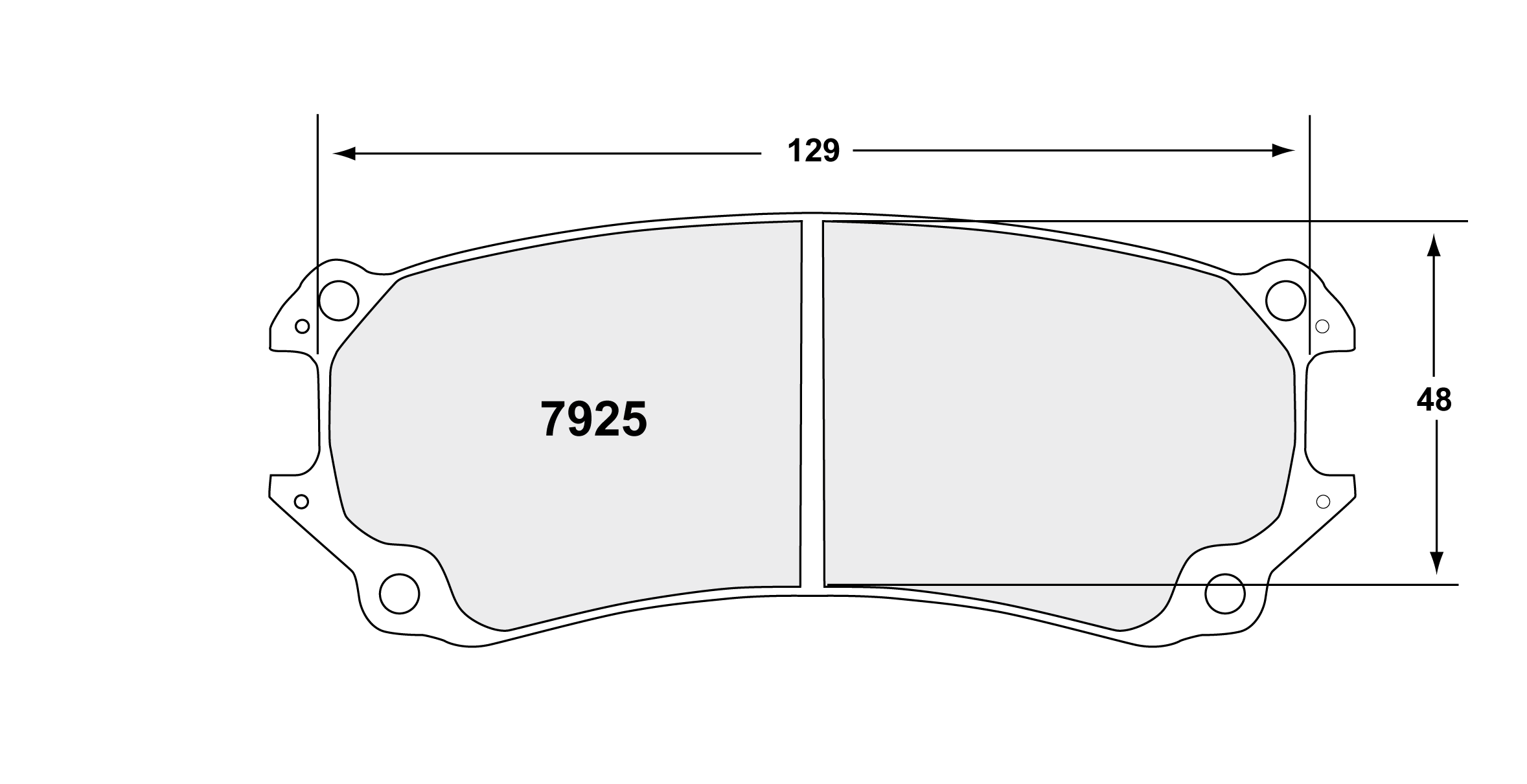PFC 7925.11.30.44 Rear Brake Pads for PORSCHE 991 GT3R ZR77 Caliper (11 Compound, 30 mm) Photo-0