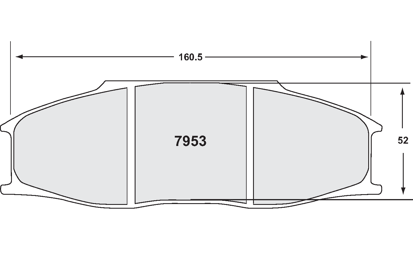 PFC 7953.13.30.44 Brake Pads RACE 13 CMPD 30 mm (for ZR53 caliper) for PORSCHE 911 GT3 / GT2 (997) Photo-0