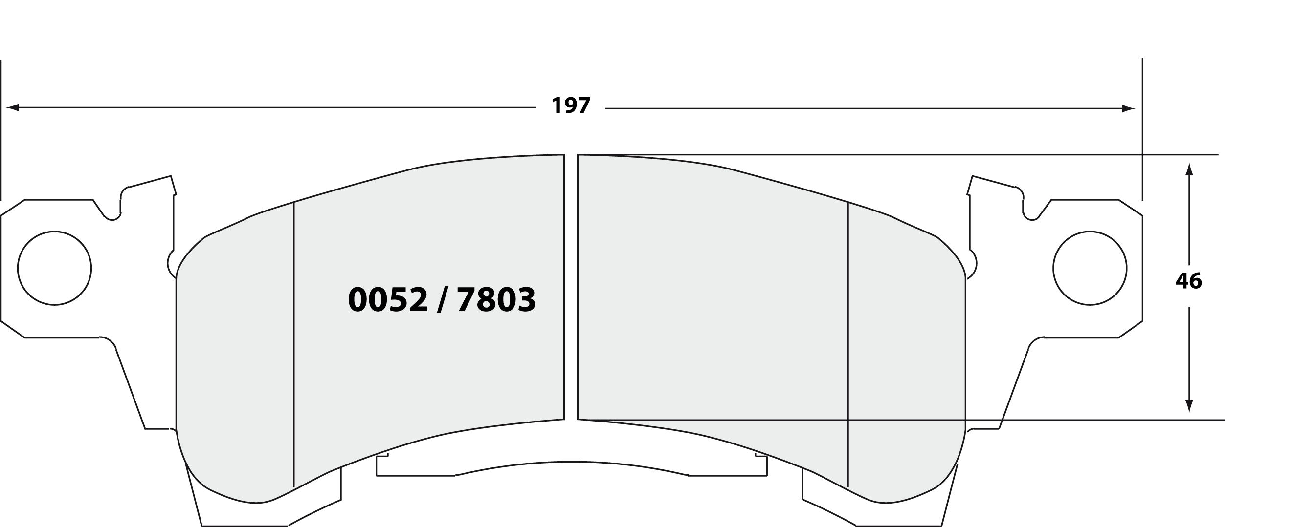 PFC 0052.97.14.44 Brake Pads for GM Safari Van 91-00 (97 Compound, 14mm) Photo-0