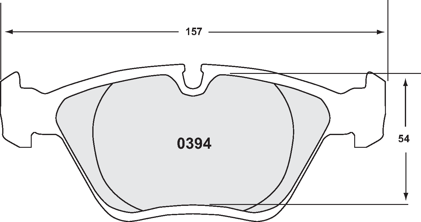 PFC 0394.08.20.44 Front Brake Pads for BMW 330i (E46) / M3 (E36 / E46) / M5 (E34) (08 Compound, 20 mm) Photo-0