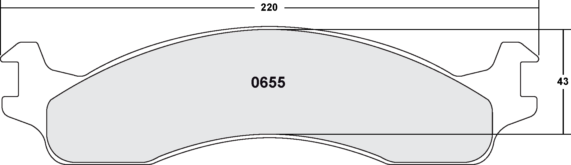 PFC 0655.22 Front Brake Pads Z-RATED for DODGE B2500 / B3500 / RAM 2500 Van / 3500 Van / FORD E250 / E350 Photo-0